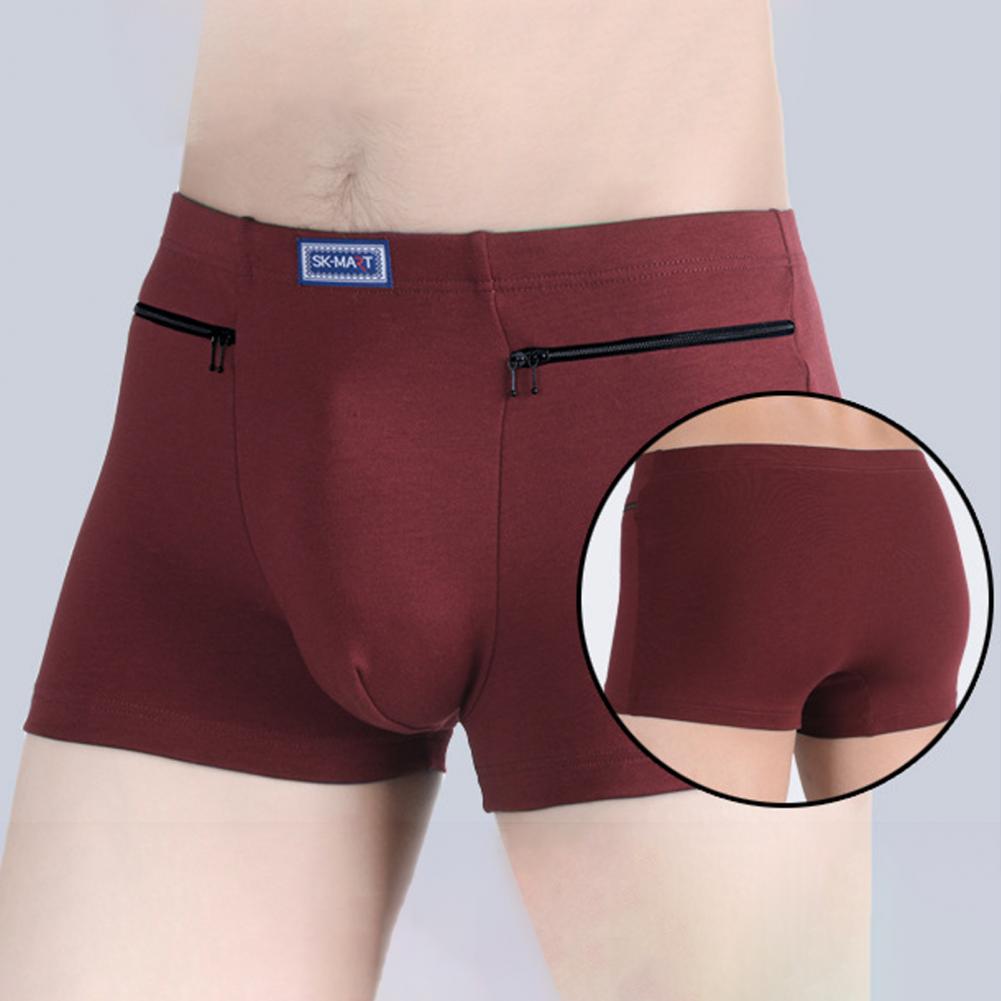 Men's Pockets Underwear Anti-t - đánh giá và giá Boxer Brief Pack Cotton