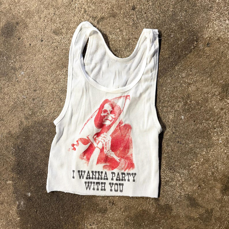 Ribbed Tank with Killer Party  - đánh giá và giá Tank Top Ribbed