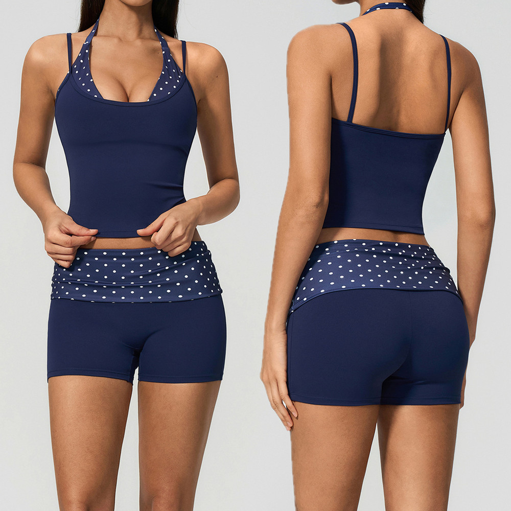 Polka Dot Women Strap Halter Y - đánh giá và giá Suspender Tank Top