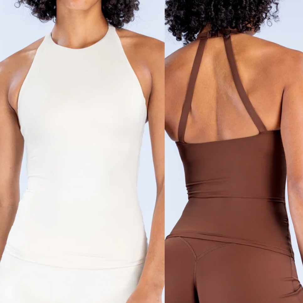 Women Halter Tank Top Built In - đánh giá và giá Suspender Tank Top
